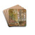 Autumn Woodland with Bridge over a Stream by Heinrich Bhmer Drink Coasters - set of 4