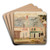 Koodziej przed domem by Tadeusz Makowski Art Drink Coaster set Koodziej przed domem by Tadeusz Makowski Art Drink Coaster set