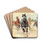 Trotting Races in the Krieau by Ludwig Koch Drink Coasters - set of 4