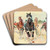 Trotting Races in the Krieau by Ludwig Koch Art Drink Coaster set