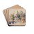 The Sehzade Mosque in Laleli, Istanbul by Ludwig Hans Fischer Drink Coasters - set of 4