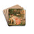 Flirting in the Park of the Villa Borghese, Rome by Frdric Soulacroix Drink Coasters - set of 4