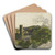 Ruins of a Fortified Tower among Wooded Hills by Friedrich Salath Art Drink Coaster set Ruins of a Fortified Tower among Wooded Hills by Friedrich Salath Art Drink Coaster set