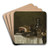 Still life with ham and bread by Willem Claesz Heda Art Drink Coaster set