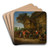 A Kermesse by Adriaen van Ostade Art Drink Coaster set