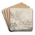 On Hastings Beach, 12 October 1820 by Thomas Hastings Art Drink Coaster set