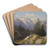 Gebirgsmotiv by Adalbert Waagen Art Drink Coaster set Gebirgsmotiv by Adalbert Waagen Art Drink Coaster set