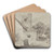 Aldenham Church, Hertfordshire by Henry Monro Art Drink Coaster set