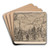 Vizier op een paard by Marius Bauer Art Drink Coaster set