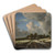 Wheat Fields by Jacob van Ruisdael Art Drink Coaster set