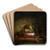 A still life with cherries by Ernest Eugne Lefebvre Art Drink Coaster set A still life with cherries by Ernest Eugne Lefebvre Art Drink Coaster set