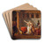 The Lictors Returning to Brutus the Bodies of his Sons. Study by Jacques Louis David Art Drink Coaster set The Lictors Returning to Brutus the Bodies of his Sons. Study by Jacques Louis David Art Drink Coaster set