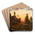 Stony Rises, Lake Corangamite by Eugne von Gurard Art Drink Coaster set