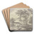Gehft unter Bumen bei Haarlem by Franciscus Andreas Milatz Art Drink Coaster set