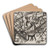 Girls on the Railway Crossover in the Evening by August Macke Art Drink Coaster set