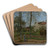 Landscape at Louveciennes by Camille Pissarro Art Drink Coaster set