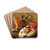 Still life with fruit in a copper vessel, fish and game by Circle of Frans Ykens Drink Coasters - set of 4 Still life with fruit in a copper vessel, fish and game by Circle of Frans Ykens Drink Coasters - set of 4