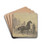 Turkish horses by Johann Georg Pforr Drink Coasters - set of 4