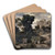 On the Way to Emmaus by Arnold Bcklin Art Drink Coaster set