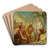 Laban and Rachel by Jean-Baptiste-Henri Deshays de Colleville Art Drink Coaster set Laban and Rachel by Jean-Baptiste-Henri Deshays de Colleville Art Drink Coaster set