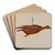 Flying Duck by Malcolm Hackney Art Drink Coaster set Flying Duck by Malcolm Hackney Art Drink Coaster set