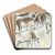 Enkele koeien in een landschap by Leo Gestel Art Drink Coaster set