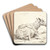 Fret og fluerne by Karel Dujardin Art Drink Coaster set