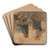 Study of a Rustic Interior Scene by William James Mller Art Drink Coaster set Study of a Rustic Interior Scene by William James Mller Art Drink Coaster set