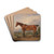 A Hunter in a Landscape by James Ward Drink Coasters - set of 4