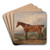 A Hunter in a Landscape by James Ward Art Drink Coaster set