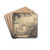 Castle Acre Priory by Thomas Hearne Drink Coasters - set of 4