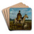 Rider on horseback with greyhounds by Jan Chemiski Art Drink Coaster set