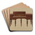 Piano by Ferdinand Cartier Art Drink Coaster set