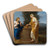Christ And The Samaritan Woman by Ferdinand Georg Waldmller Art Drink Coaster set Christ And The Samaritan Woman by Ferdinand Georg Waldmller Art Drink Coaster set
