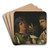 Giovanni Borgherini and His Tutor by Giorgione Art Drink Coaster set Giovanni Borgherini and His Tutor by Giorgione Art Drink Coaster set