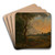 Abendlandschaft mit Heuwagen by Ferdinand Kobell Art Drink Coaster set