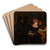 The Denial of St. Peter by Gerard van Honthorst Art Drink Coaster set