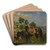 Rider in High Grass by Frank Buchser Art Drink Coaster set