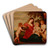 Holy Family with the Infant Saint John the Baptist and an Angel by Follower of Peter Paul Rubens Art Drink Coaster set