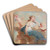 Allegory of Poetry by Charles Chaplin Art Drink Coaster set Allegory of Poetry by Charles Chaplin Art Drink Coaster set