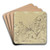 Bacchanal by Christian Wilhelm Ernst Dietrich Art Drink Coaster set