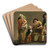 Genre SceneWith Peasants by Pierre-Antoine Demachy Art Drink Coaster set