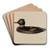 Decoy by Selma Sandler Art Drink Coaster set