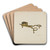 Wick Trimmer by Sydney Roberts Art Drink Coaster set