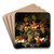 Still Life with Fruit by Severin Roesen Art Drink Coaster set