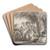 Joseph Kneels with the Child before Mary on the Donkey by Giovanni Domenico Tiepolo Art Drink Coaster set Joseph Kneels with the Child before Mary on the Donkey by Giovanni Domenico Tiepolo Art Drink Coaster set