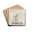 Navy by Willem van de Velde the Younger Drink Coasters - set of 4