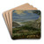 River Landscape with Travelers by Peeter Gijsels Art Drink Coaster set