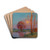 Coucher de Soleil en Brire by Ferdinand du Puigaudeau Drink Coasters - set of 4