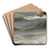 Meeresstudie bei Etretat (mit Felskste zur Rechten) by Johann Wilhelm Schirmer Art Drink Coaster set